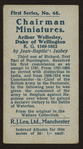 Arthur Wellesley, Duke of Wellington.
