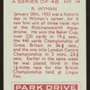 R. Wyman.