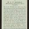 R.C.F. Nichols.