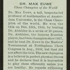 Dr. Max Euwe.