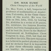 Dr. Max Euwe.