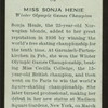 Miss Sonja Henie.