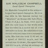 Sir Malcolm Campbell.