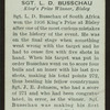 Sgt. L.D. Busschau.