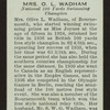 Mrs. O.L. Wadham.