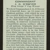 Commandant J.G. O'Dwyer.
