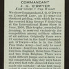 Commandant J.G. O'Dwyer.