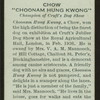 Chow "Choonam Hung Kwong."