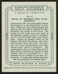 Royal St. George's Golf Club, Sandwich.
