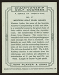 Western Golf Club, Gailes.