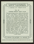 Cooden Beach Golf Club.