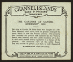 The gardens at Candie, Guernsey, 1832.
