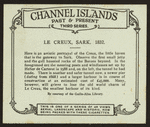 Le Creux, Sark, 1832.