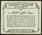 Elizabeth Castle and St. Helier's Harbour, Jersey.