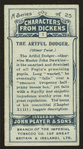 The Artful Dodger, Oliver Twist.