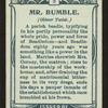 Mr. Bumble, Oliver Twist.