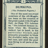 Dumkins, Pickwick Papers.