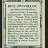 Dick Swiveller, Old Curiosity Shop.