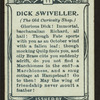 Dick Swiveller, Old Curiosity Shop.
