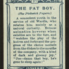 The Fat Boy, Pickwick Papers.