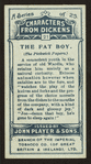 The Fat Boy, Pickwick Papers.