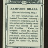 Sampson Brass, Old Curiosity Shop.