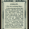 Codlin, Old Curiosity Shop.