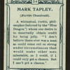 Mark Tapley, Martin Chuzzlewit.