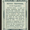 Betsey Trotwood, David Copperfield.