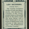 Lady Southdown, Vanity Fair.