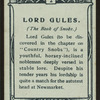 Lord Gules, Book of Snobs.