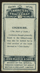 Cocksure, Book of Snobs.