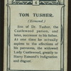 Tom Tusher, Esmond.