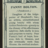 Fanny, Pendennis.