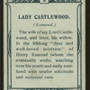 Lady Castlewood, Esmond.