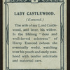 Lady Castlewood, Esmond.