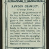 Rawdon Crawley, Vanity Fair.