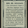 Hon. Mr. Deuceace, Yellowplush Papers.