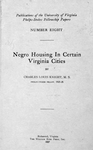 Negro housing in certain Virginia cities
