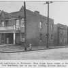 Land exploitation in Richmond; West Leigh Street corner of Bowe; Two four-family flats on one lot; Garbage between buildings
