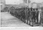 Lined up and ready for action; Members of the 15th Infantry.