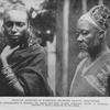 African Negroes in Kamerun, showing native headdress.