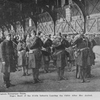 Negro Band of the 814th Infantry leaving the Celtic after her arrival.