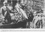 This is the wreath presented by the Ford-Darney Orchestra in memory of Lieutenant Jimmy Europe, leader of the famous Jazz band which won its laurels with 369th Infantry in France; His funeral took place from St. Mark's Church in West 53rd St.