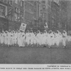 Negro nurses march in Great Red Cross Parade on Fifth Avenue, New York City.