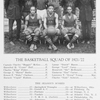 The basketball squad of 1921-'22.