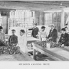 Students canning fruit