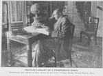 Private library of a prosperous home; Refinement and culture is here shown in the home of Chas. Banks, Mound Bayou, Miss.