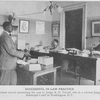 Successful in law practice; A prominent lawyer presenting his case to Judge R.H. Terrell, who is a colored Judge of a Municipal Court in Washington, D.C.