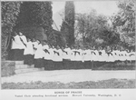 Songs of Praise; Vested Choir attending devotional services, Howard University, Washington, D.C.